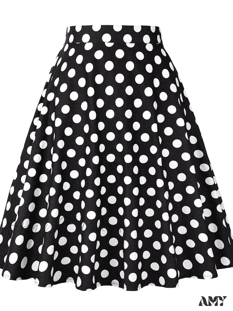 Amy Fashion - Runway Vintage Rockabilly Midi Skirt - Image 24
