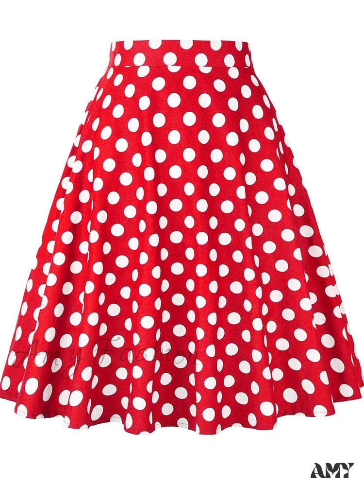 Amy Fashion - Runway Vintage Rockabilly Midi Skirt - Image 7