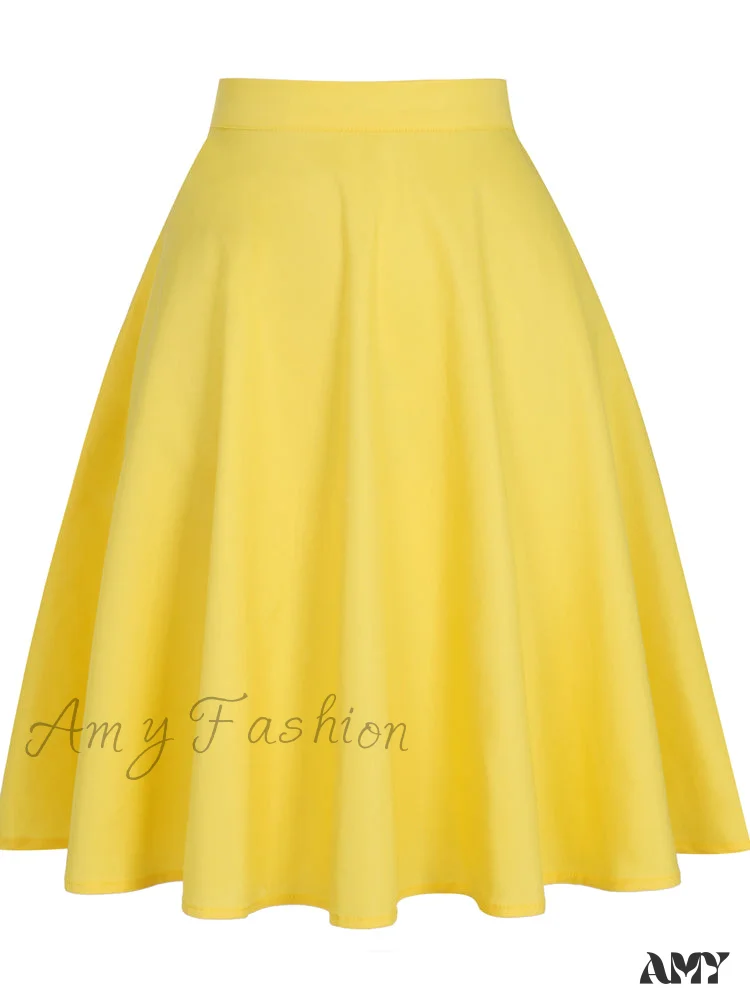 Amy Fashion - Runway Vintage Rockabilly Midi Skirt - Image 8