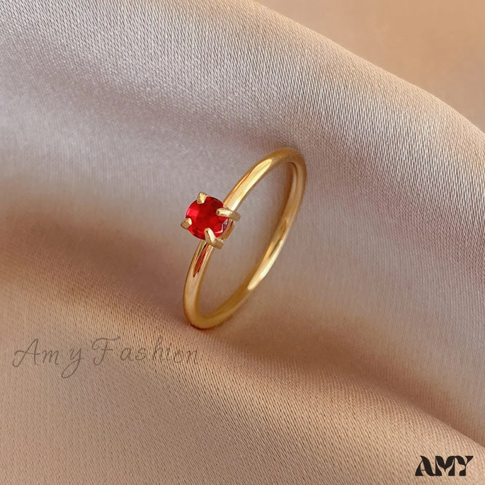 Amy Fashion - Shining Colorful Zircon Custom Closed Rings - Image 7