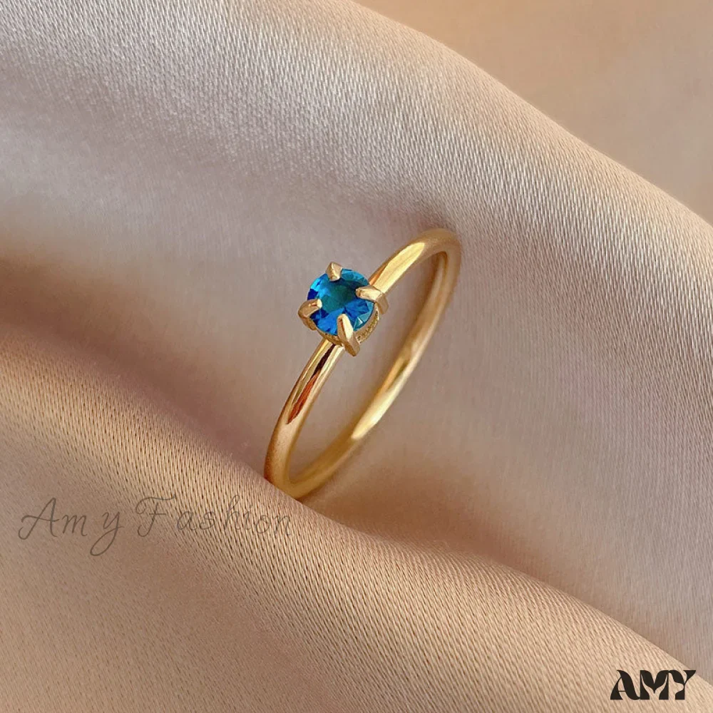 Amy Fashion - Shining Colorful Zircon Custom Closed Rings - Image 9