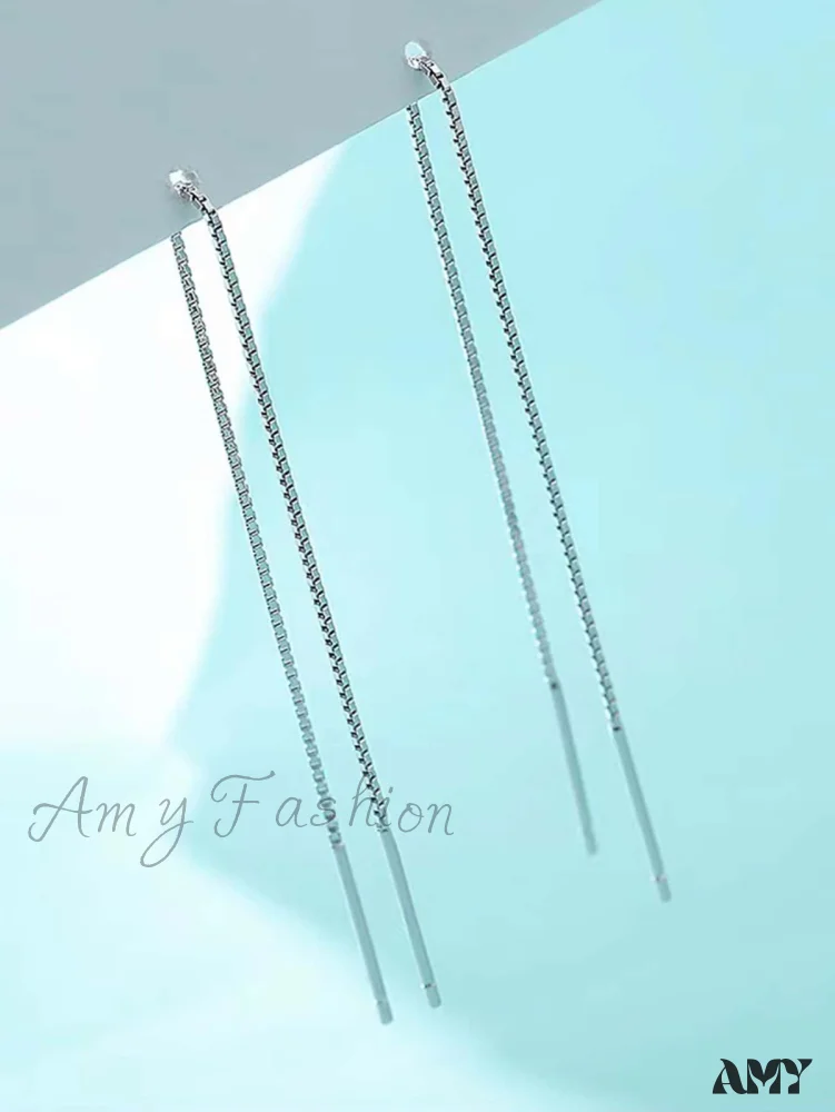 Amy Fashion - Minimalist Threader Earrings - Image 11