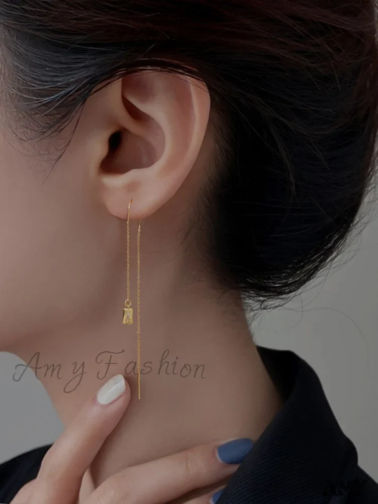 Amy Fashion - Minimalist Threader Earrings - Image 8