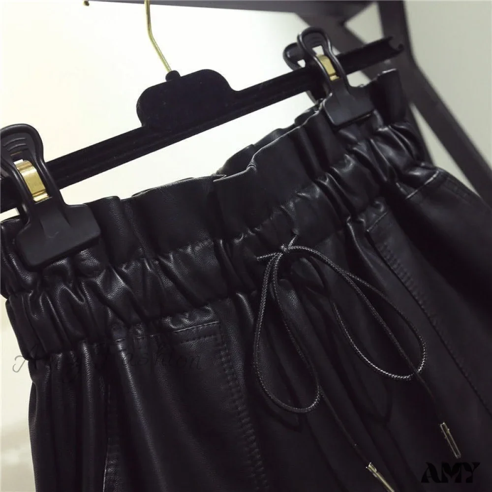 Amy Fashion - New High Waist Laced Up Shorts - Image 2