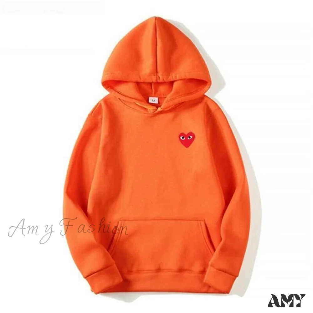 Amy Fashion - Cotton Heart-Eye Printed Fall/Winter Casual Hoodies - Image 13