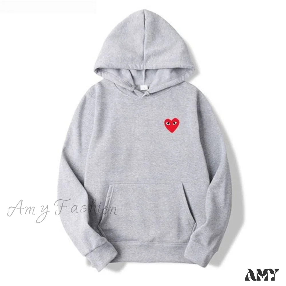 Amy Fashion - Cotton Heart-Eye Printed Fall/Winter Casual Hoodies - Image 16