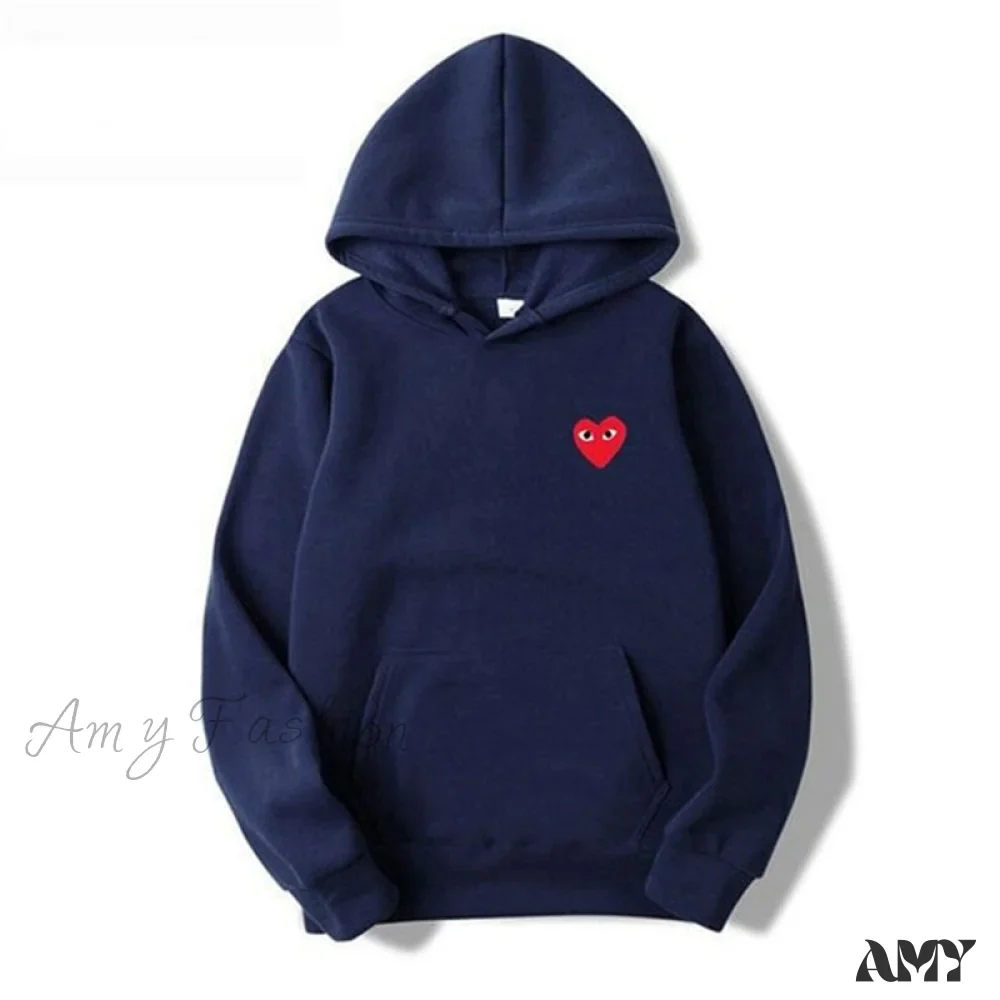 Amy Fashion - Cotton Heart-Eye Printed Fall/Winter Casual Hoodies - Image 6