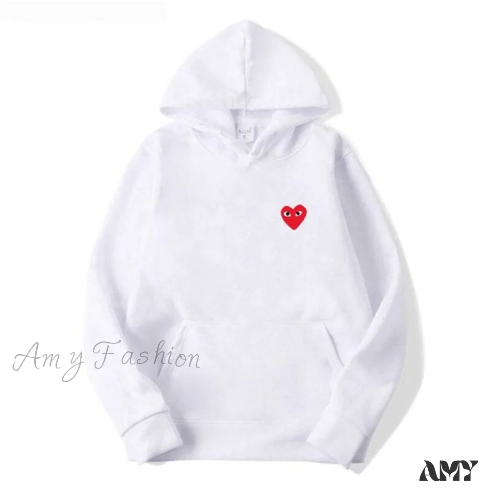 Amy Fashion - Cotton Heart-Eye Printed Fall/Winter Casual Hoodies - Image 8