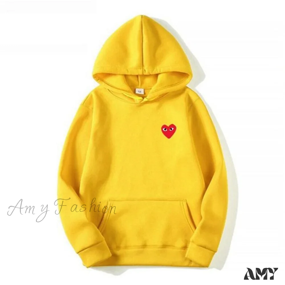 Amy Fashion - Cotton Heart-Eye Printed Fall/Winter Casual Hoodies - Image 9