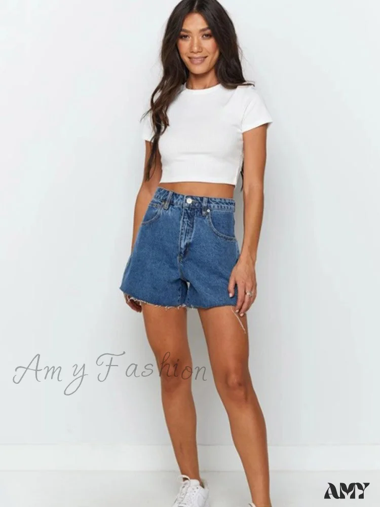 Amy Fashion - O Neck Knit White Crop Top - Image 5
