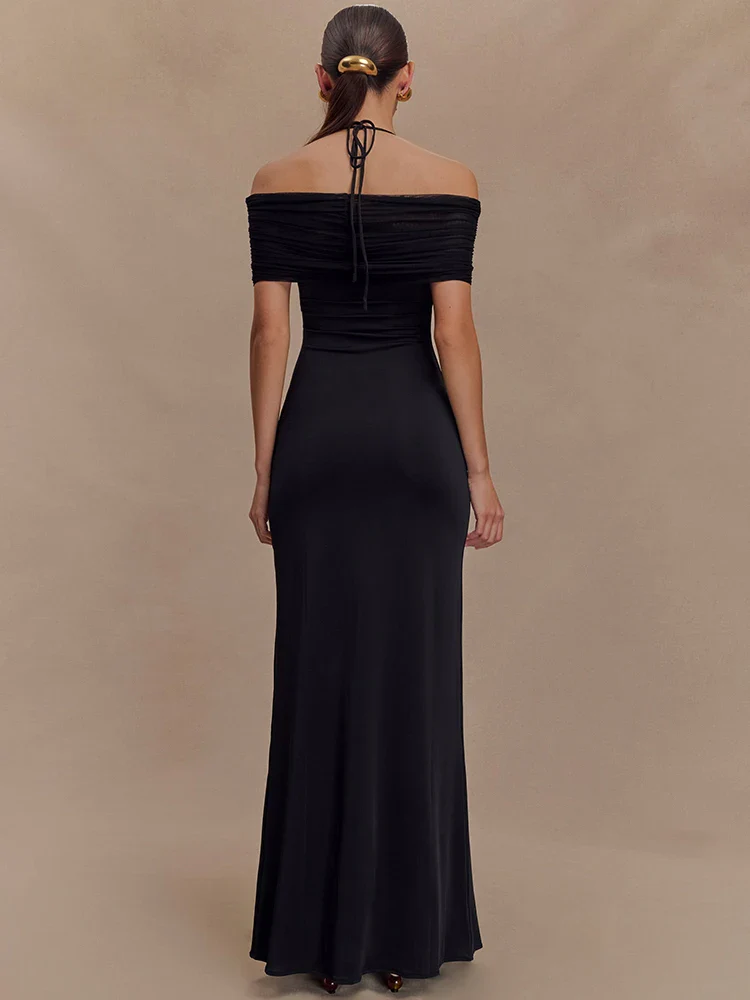 Off Shoulder Strapless Maxi Dress - Image 2