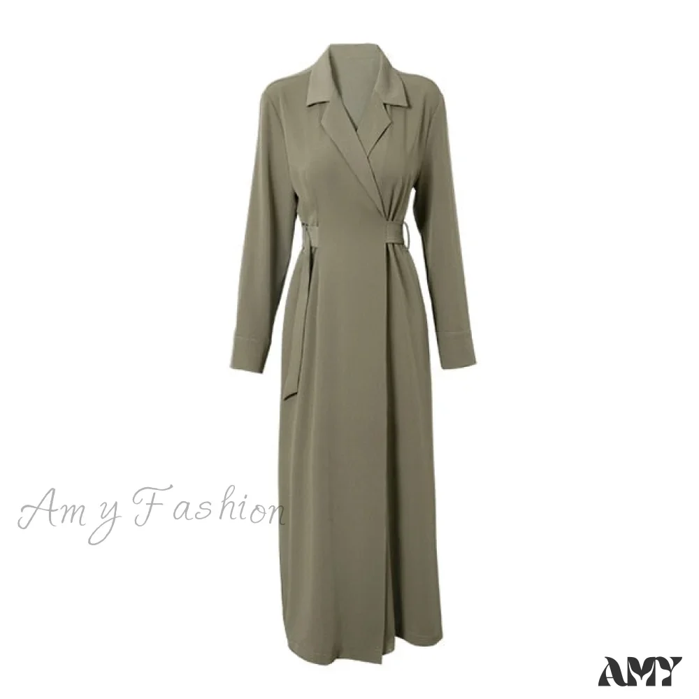 Amy Fashion - Office Lady Designer Casual Korean Style Dress - Image 3