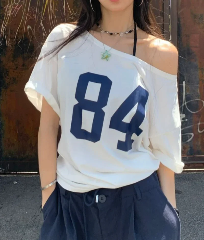 One Shoulder Street Style T-shirt
