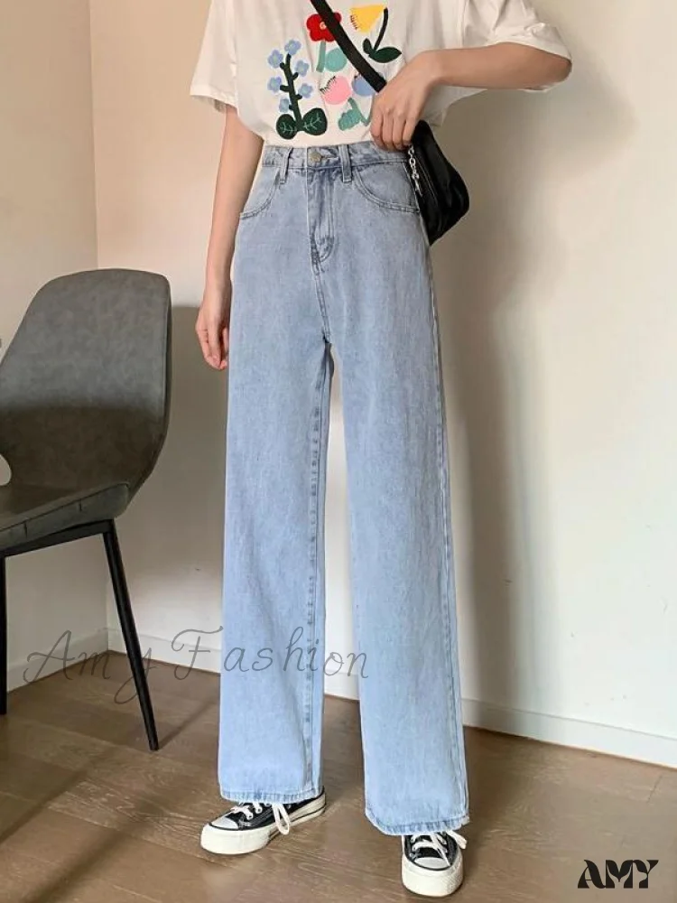 Amy Fashion - Letter Flower Print Ripped Jeans - Image 8