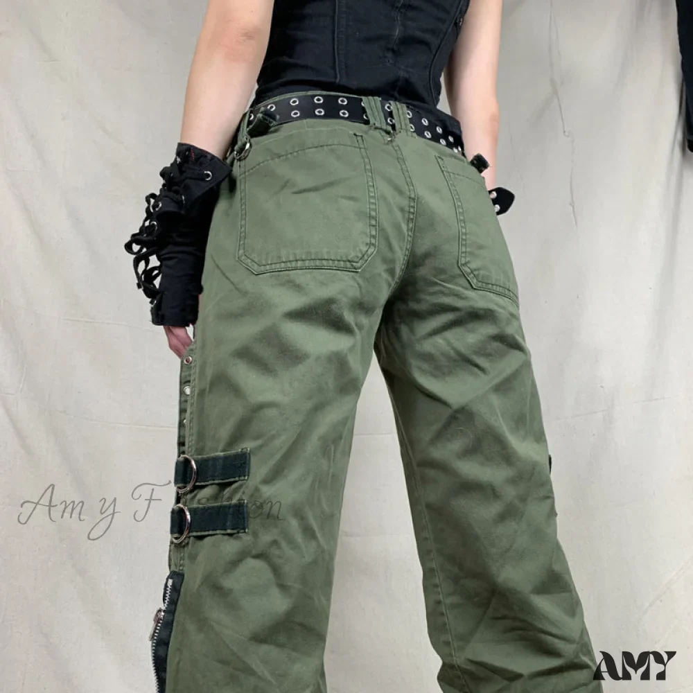 Amy Fashion - Gothic Punk Baggy Vintage Trousers - Image 3