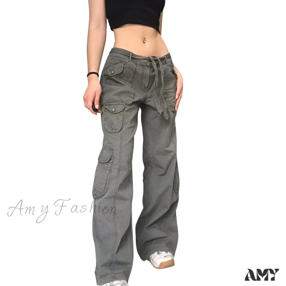 Amy Fashion - Gothic Punk Baggy Vintage Trousers - Image 8