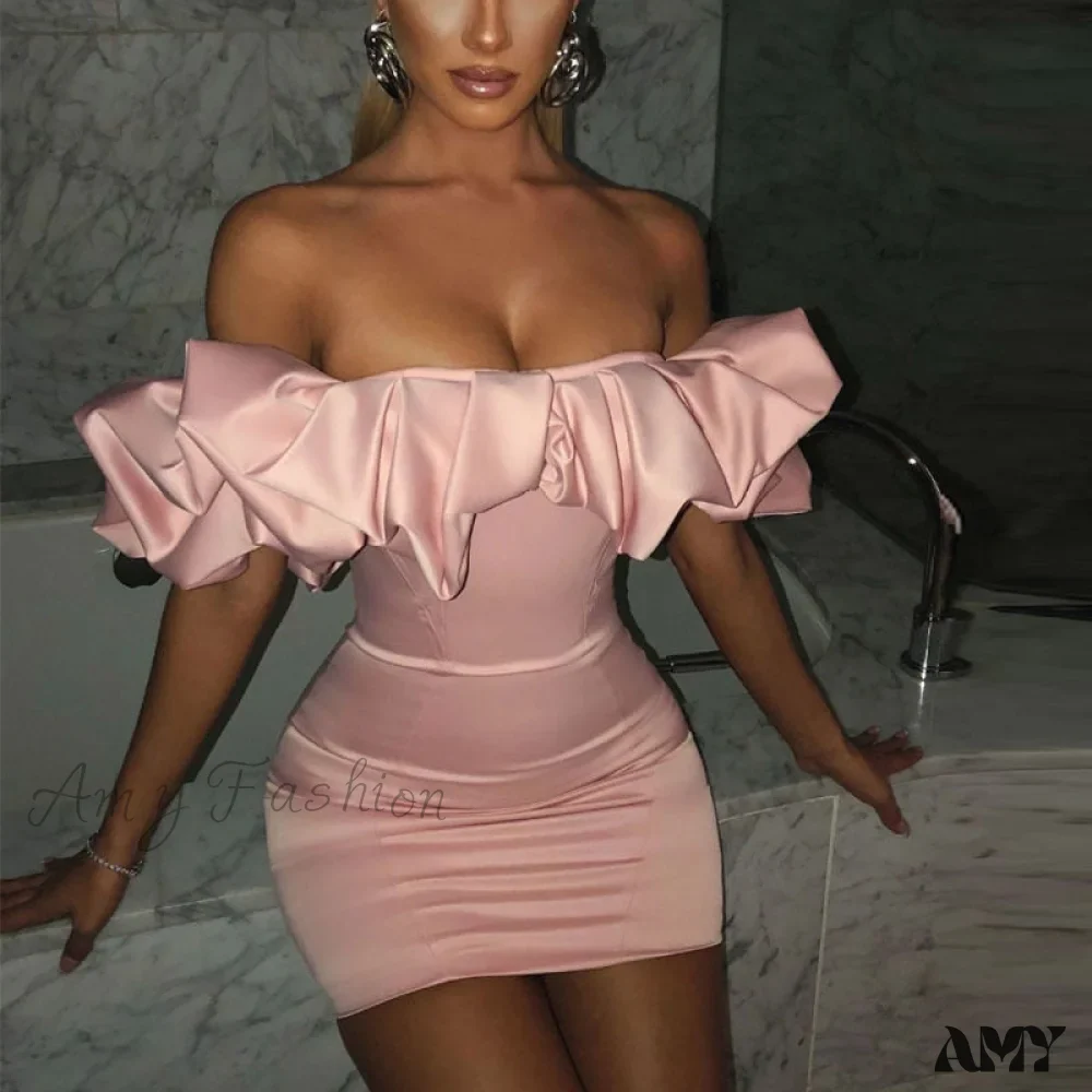 Amy Fashion - Backless Strapless Bodycon Short Sexy Party Dress - Image 3