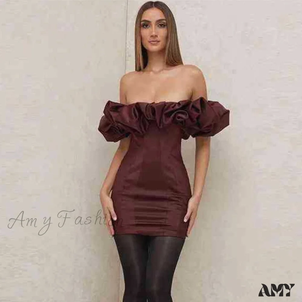 Amy Fashion - Backless Strapless Bodycon Short Sexy Party Dress - Image 4