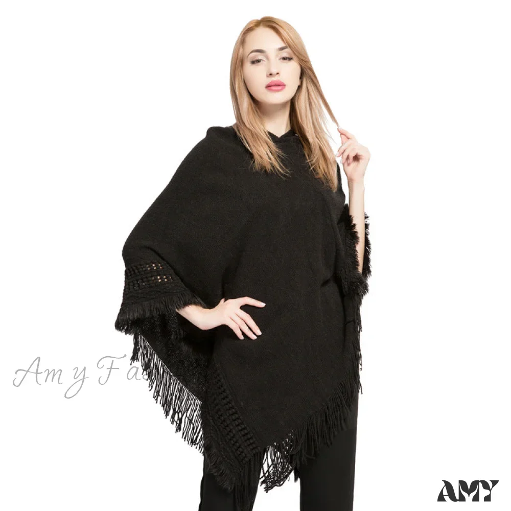 Plus Size Knitted Sweater New Faux Cashmere Warm Wholesale Scarf - Image 3