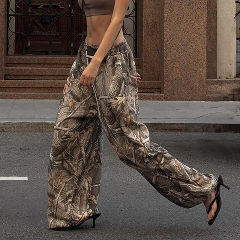 Printed Drawstring Wide Pant - Image 3