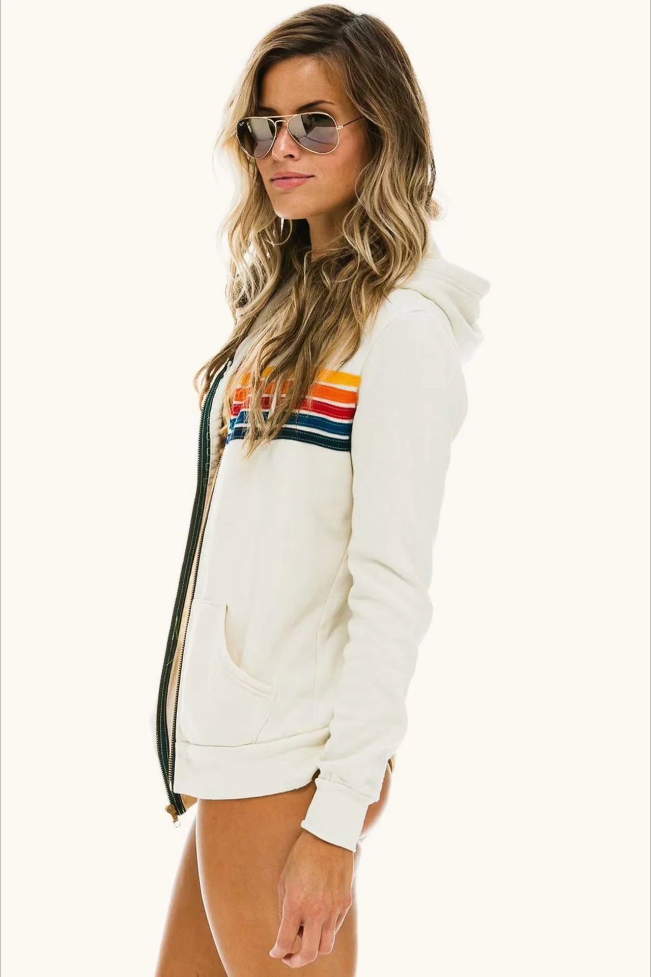 Rainbow Long Sleeve Casual Hoodie - Image 14