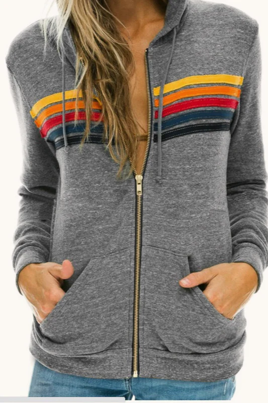Rainbow Long Sleeve Casual Hoodie - Image 8