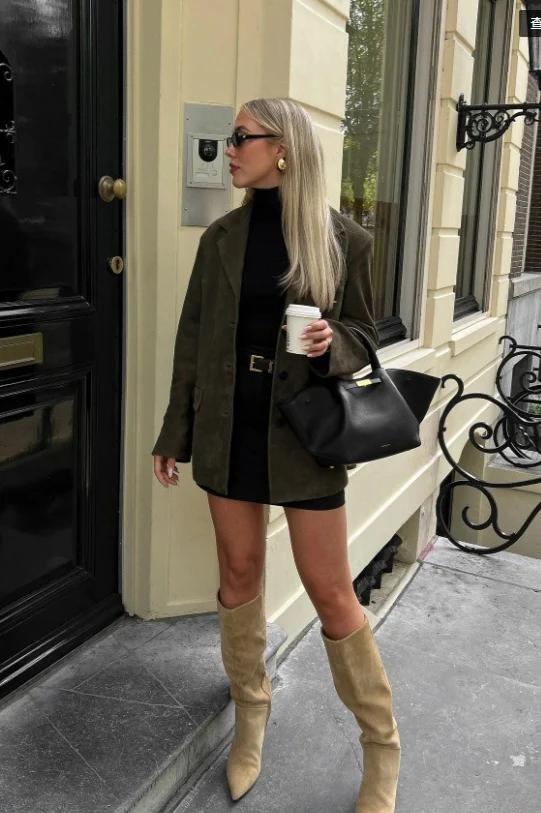 Retro Suede Loose Jacket - Image 10