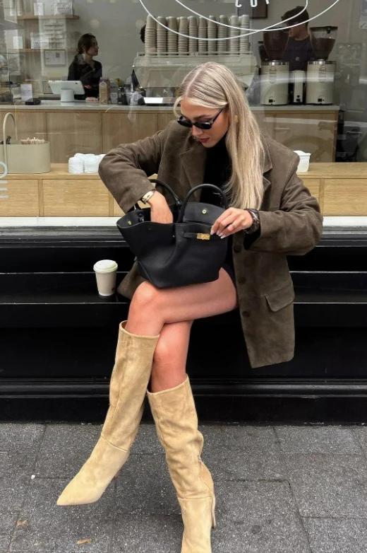 Retro Suede Loose Jacket - Image 9