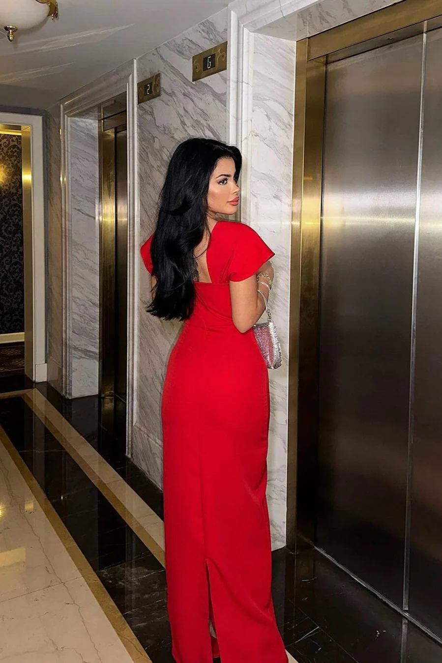 Rhinestone Bandage Party Dress - Image 7