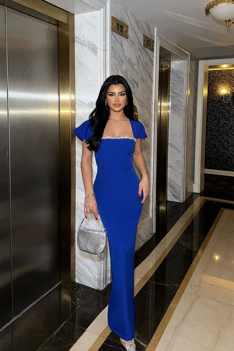 Rhinestone Bandage Party Dress - Image 8