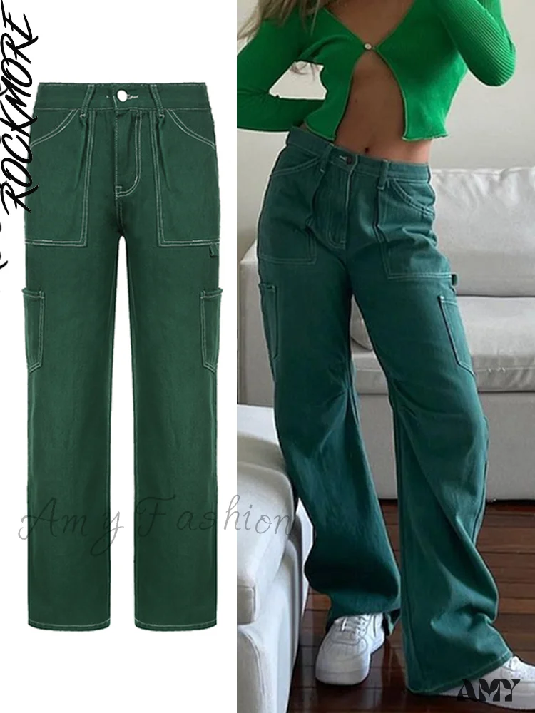 Amy Fashion - Brown Vintage Baggy Jeans - Image 12