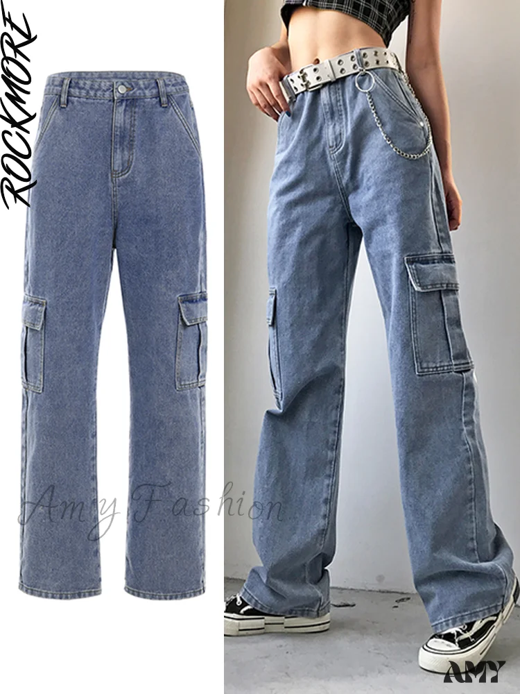 Amy Fashion - Brown Vintage Baggy Jeans - Image 14