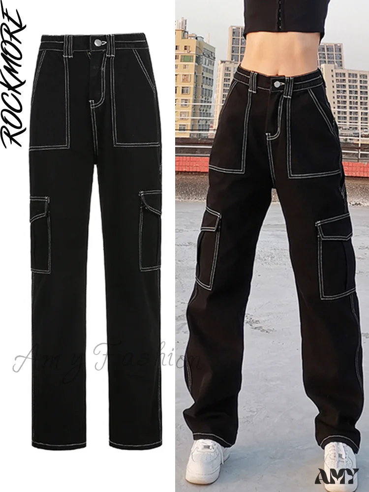 Amy Fashion - Brown Vintage Baggy Jeans - Image 16