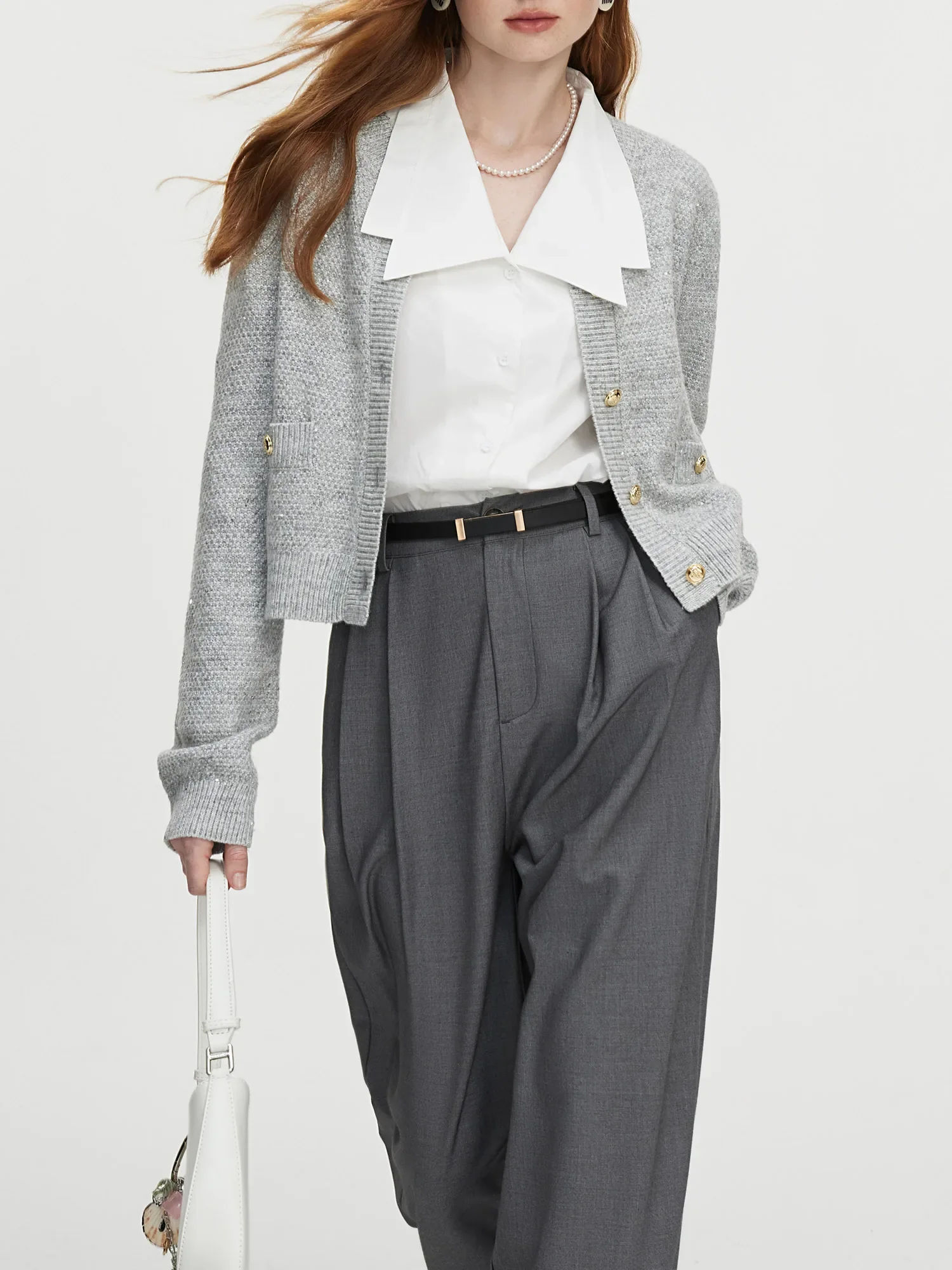 Round Neck Casual Knit Autumn Cardigan - Image 5