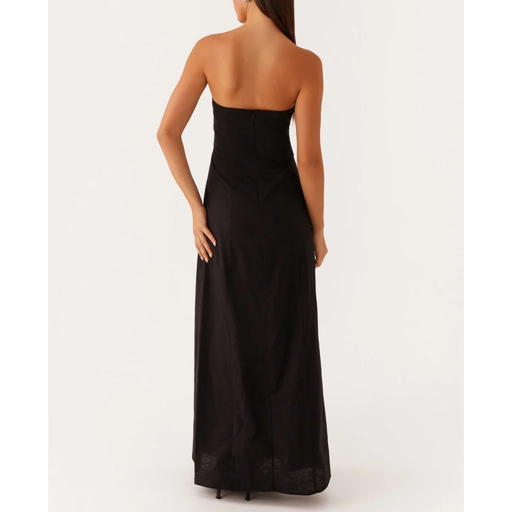 Ruched Floral Off Shoulder A-Line Vacation Dress - Image 3