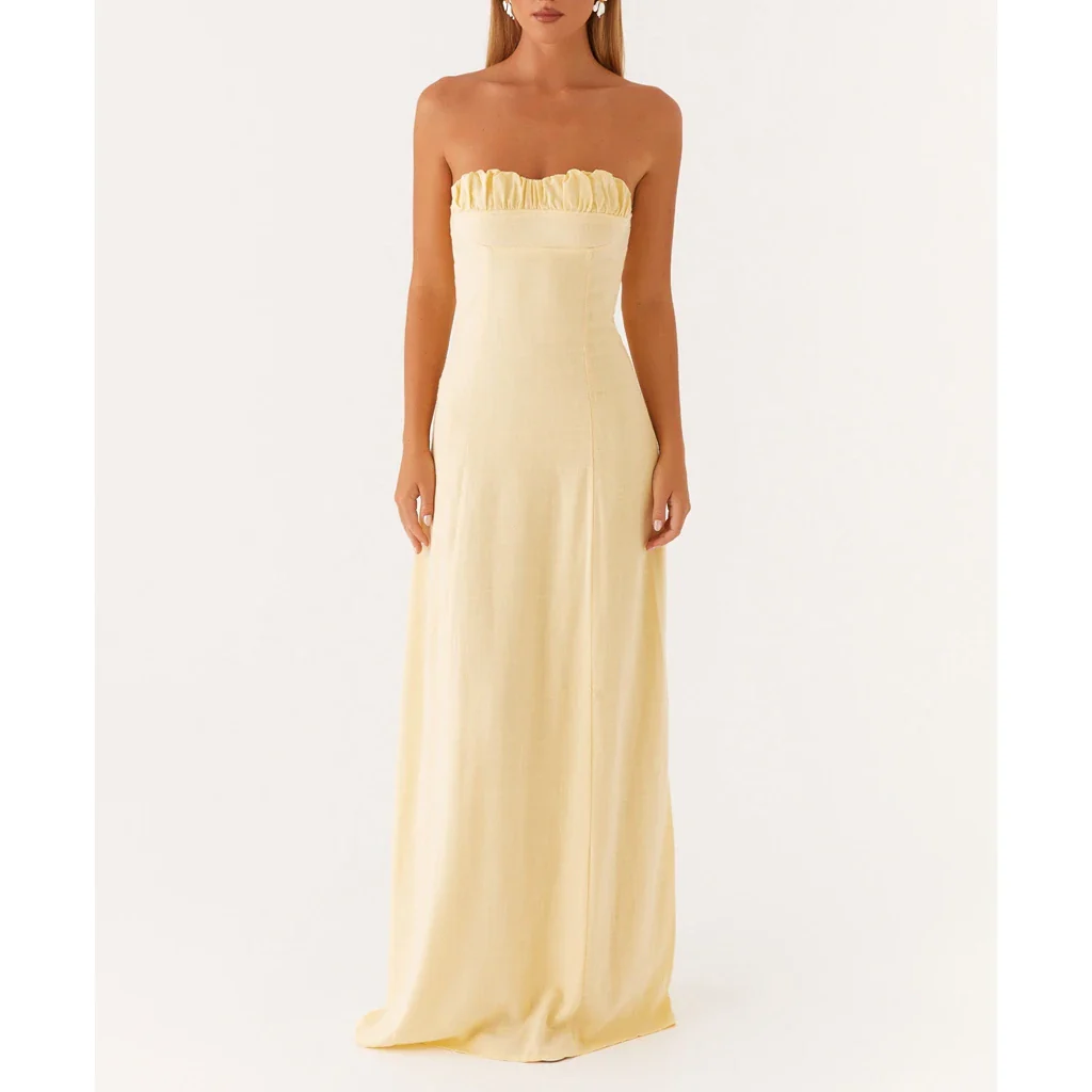 Ruched Floral Off Shoulder A-Line Vacation Dress - Image 5