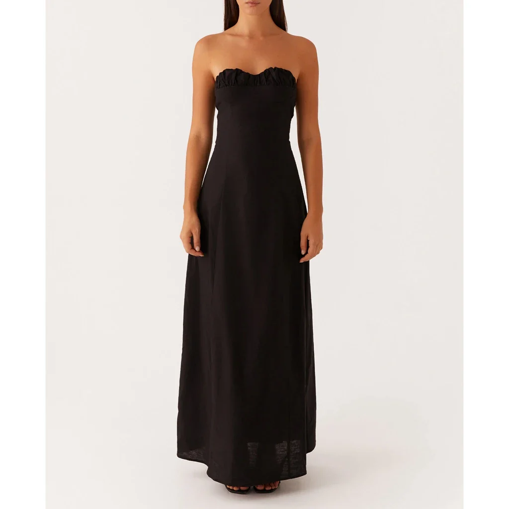 Ruched Floral Off Shoulder A-Line Vacation Dress - Image 8