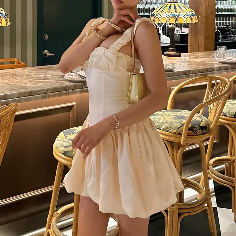 Ruched Splice Suspender Mini Dress - Image 2