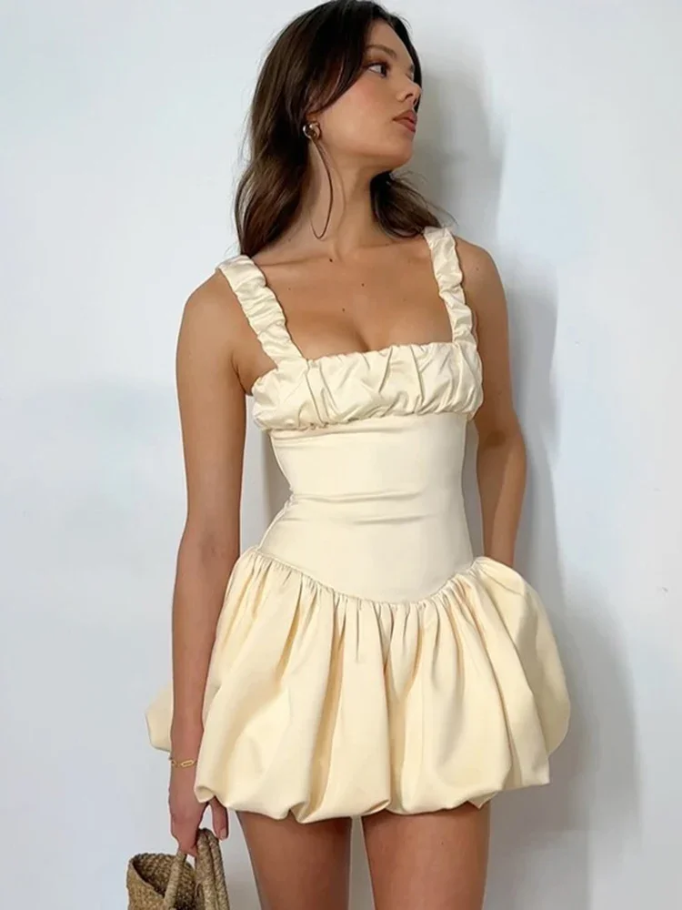 Ruched Splice Suspender Mini Dress - Image 8