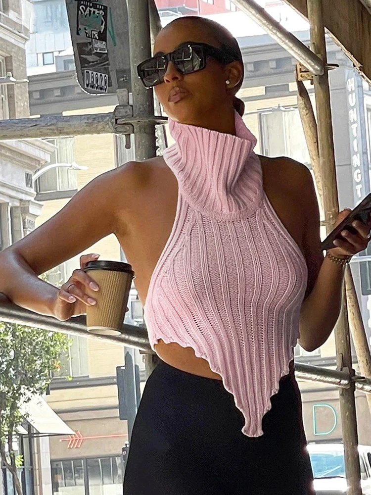 Ruffled Sheer Knit Top - Image 12