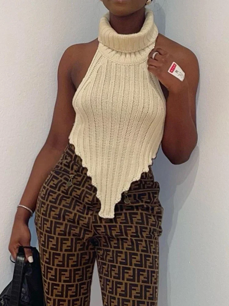 Ruffled Sheer Knit Top - Image 4
