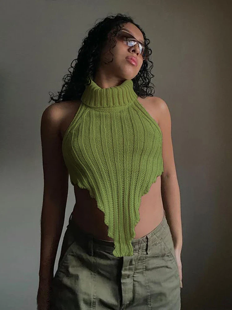 Ruffled Sheer Knit Top - Image 7