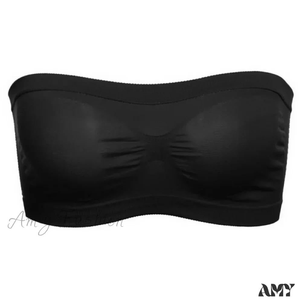 Seamless Rib Plunge Scoop Neck U Back Sports Bra Crop Top - Image 12