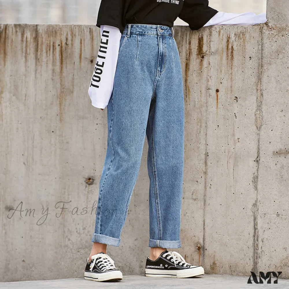 Amy Fashion - Loose Tapered Thin Retro Pants - Image 4