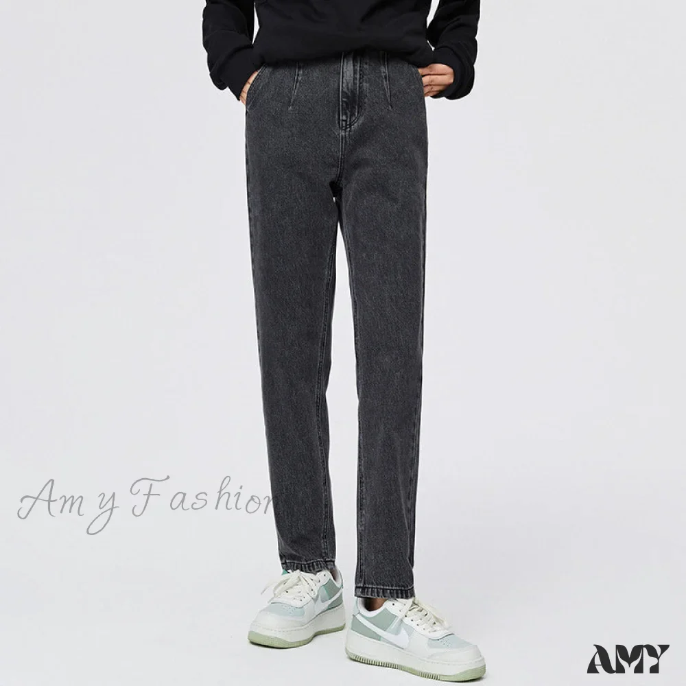 Amy Fashion - Loose Tapered Thin Retro Pants - Image 6