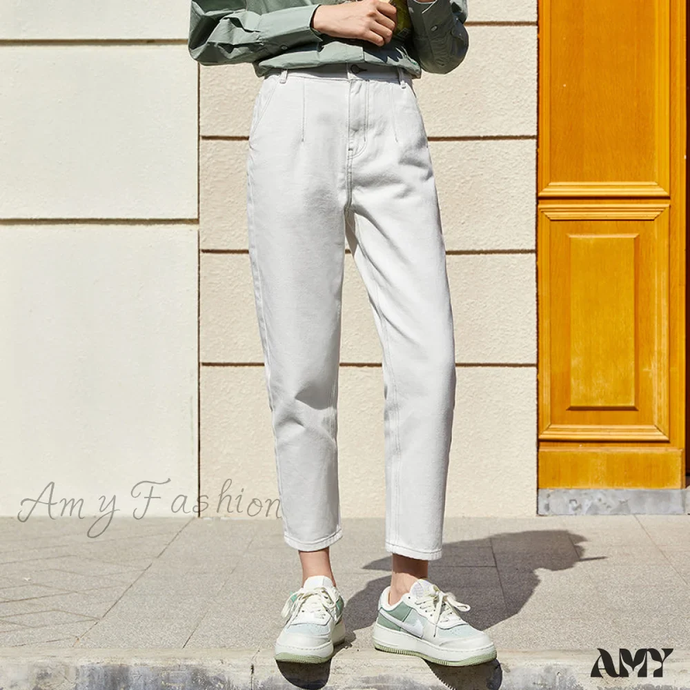 Amy Fashion - Loose Tapered Thin Retro Pants - Image 7