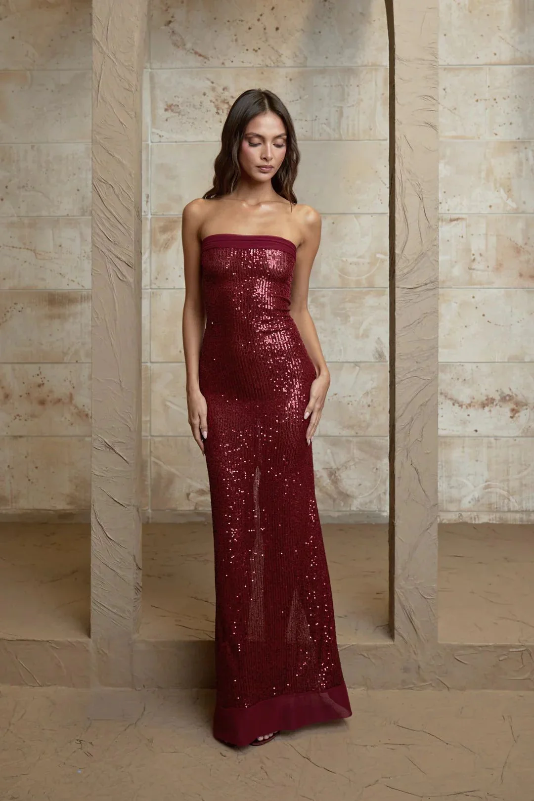 Sequin Fishtail Party Dress - Image 2