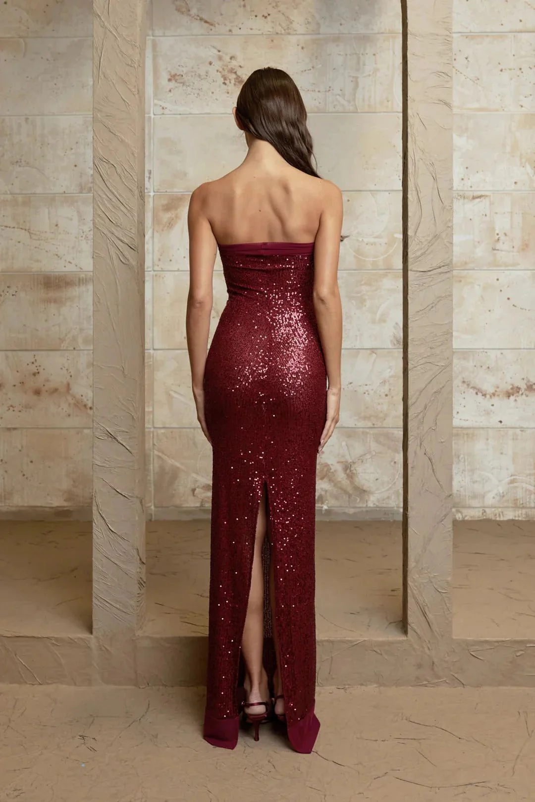 Sequin Fishtail Party Dress - Image 3
