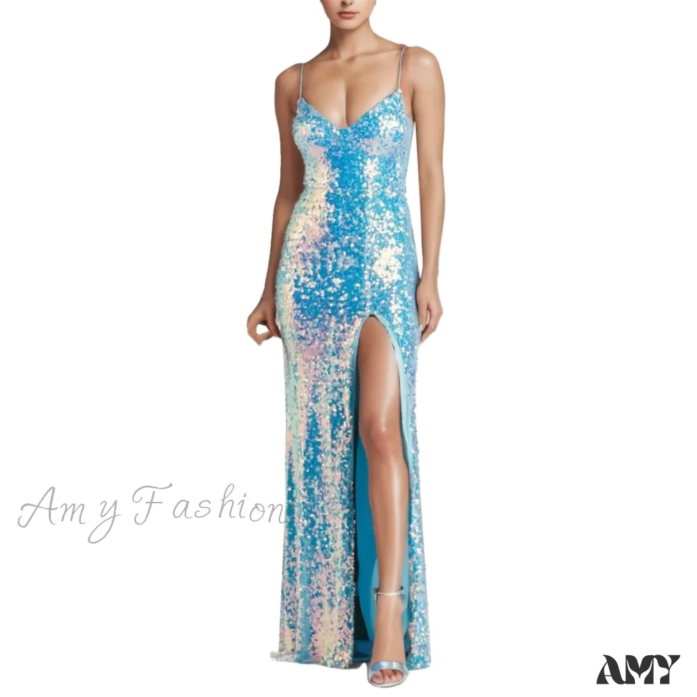 Sexy Elegant Strapless Tempting Backless Sophisticated High-Split Long Maxi Dress - Image 5