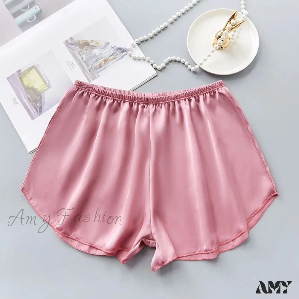 Amy Fashion - Sexy Fashion Satin Pajama Shorts - Image 11